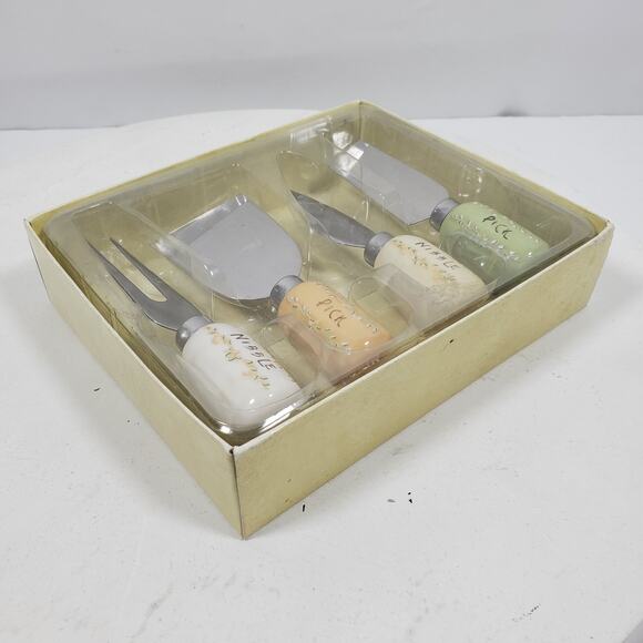 Nibble Pick Garden Party Hors d'oeuvres Set of 4 OPEN BOX Gift Set - Picture 4 of 6